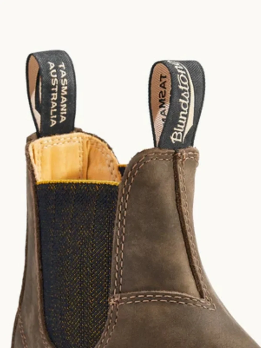 Blundstone Boots- Rustic Brown/Mustard-Black - Picture 2 of 9